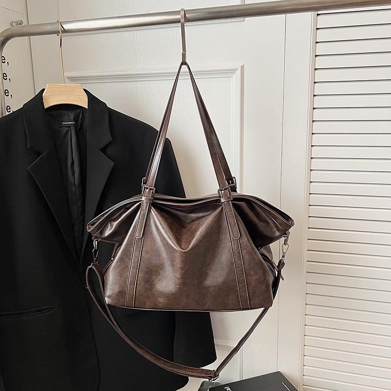

2025 High-End Soft Leather Retro Women s Tote - European & American Style Shoulder Bag One Size#1399
