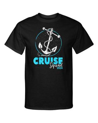 2024 Cruise Squad Kreuzfahrt Anker Urlaub Freunde Familie Grafik T-Shirt
