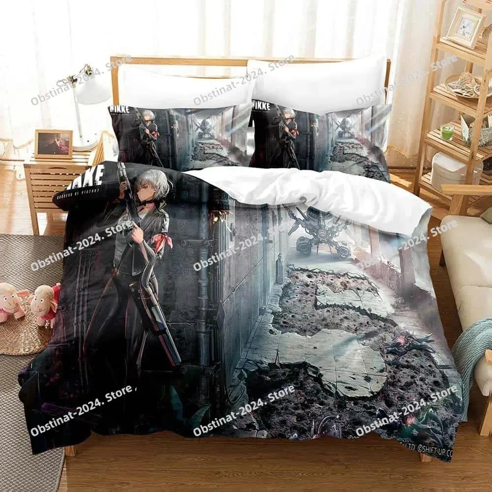 Comforter Game Goddess Of Victory Nikke Bedding Set Single Twin Full Queen King Size Bed Set Adult Kid Bedroom S 3D Anime