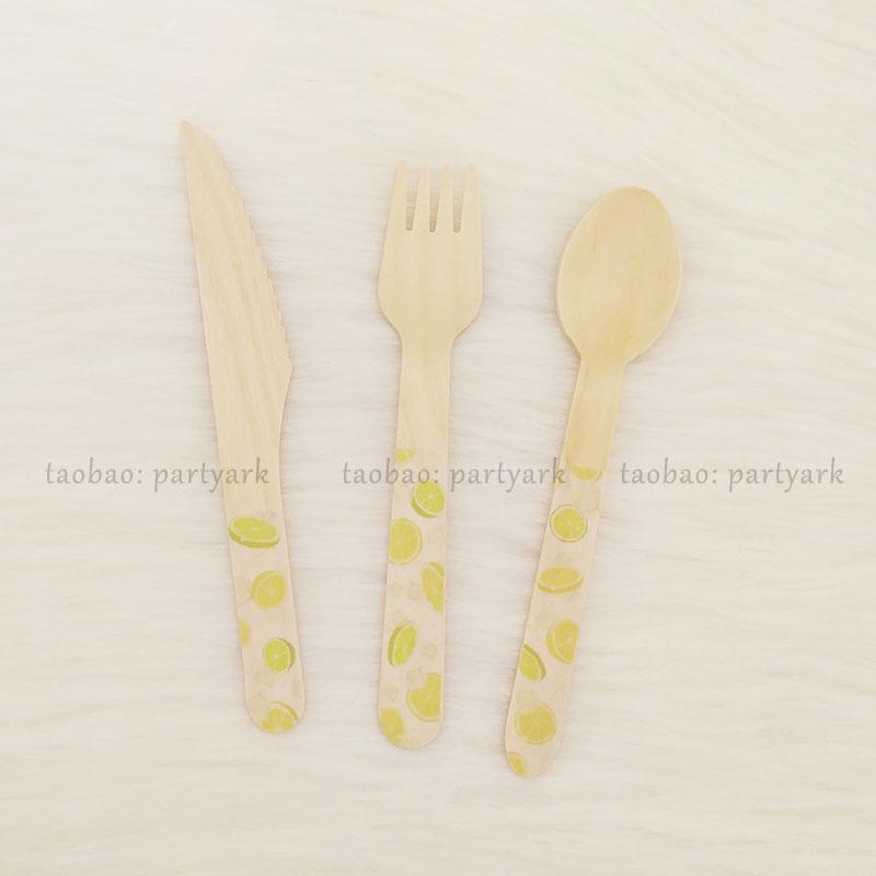 Fruit-Themed Disposable Picnic Set: Lemongrass, Strawberry, Watermelon, Pineapple Plates, Gold Foil Lace Party Plates, Cups & Napkins.
