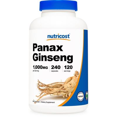 Nutricost Panax Ginseng 1000mg Capsules 240 Tablets 1 Pcs