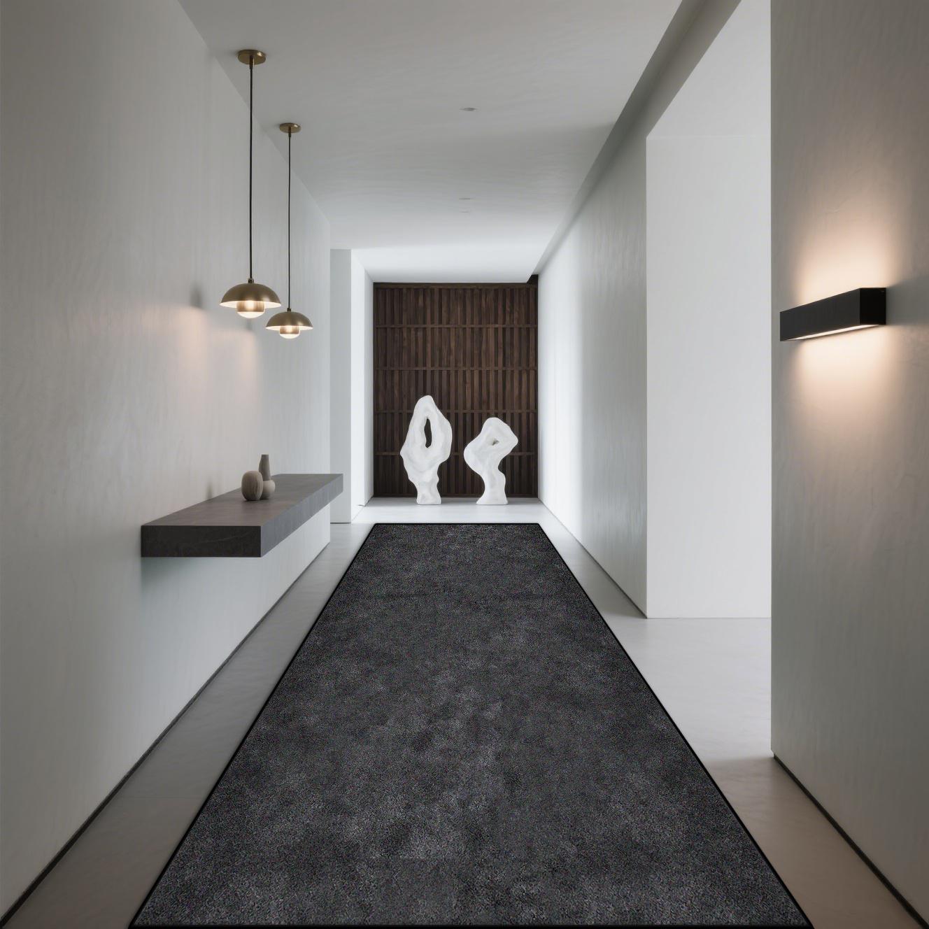 

Grey Easy Clean Runner Carpets Light Luxury Floor Mat for Home Living Room Hallway Decor 160*200cm