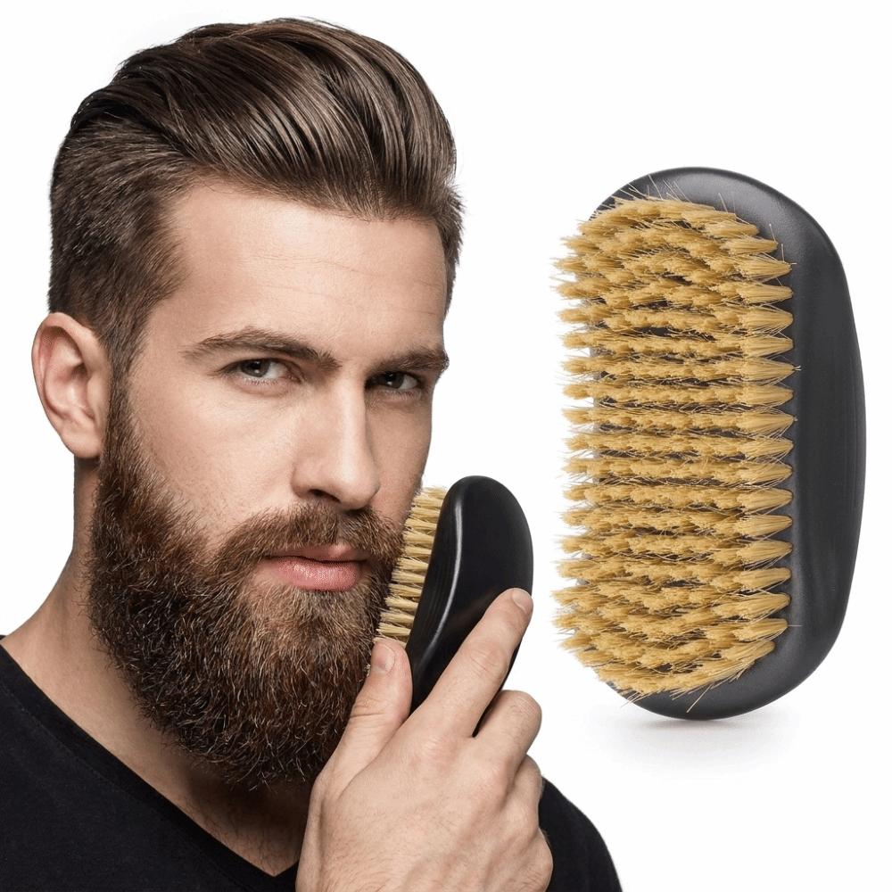 Dense Bristles Boar Bristle Brush Soft Bristles Hair Styling Brush Hairbrush  Beard Cleaning