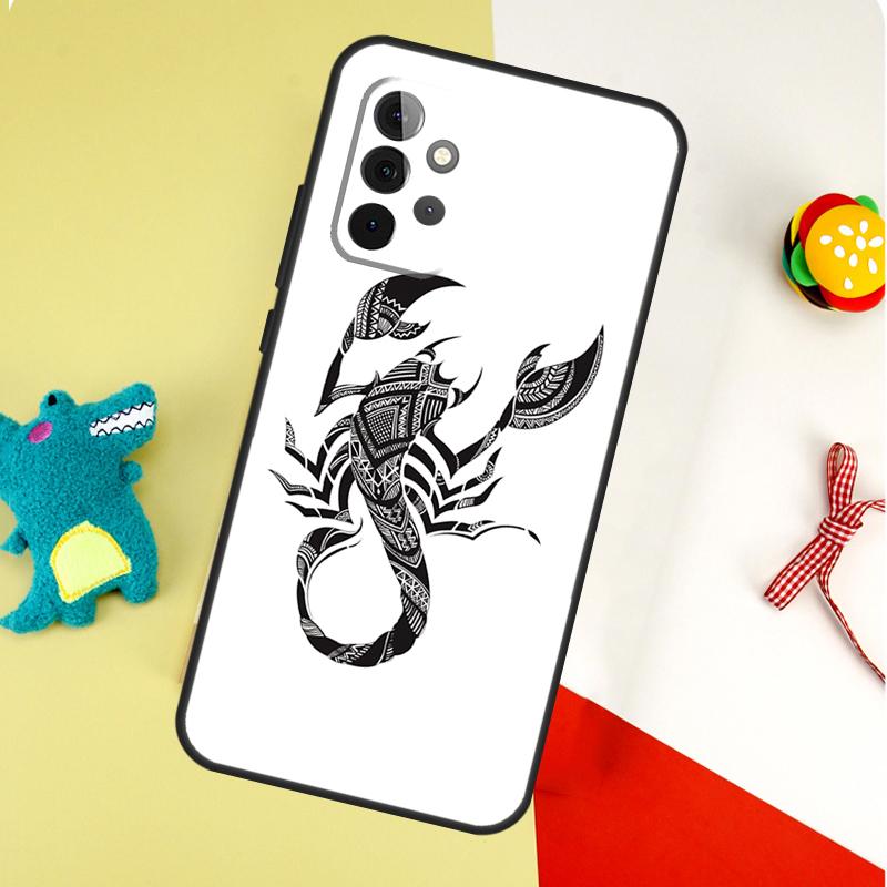 Scorpion For Samsung Galaxy A55 A35 A15 A54 A34 A14 A53 A33 A13 A05 A06 A16 A22 A32 A52 Phone Case