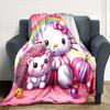 1 Stück Hello Kitty Igel Decke Leichte Flanell Überwurfdecke für Sofa Bett Reise Camping Wohnzimmer Büro Couch Stuhl