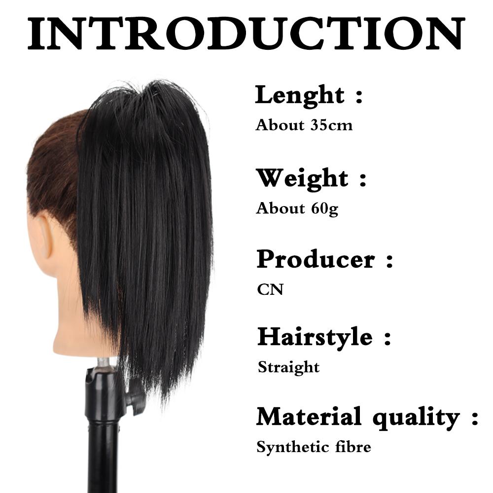 LISI HAIR Synthetic Claw Clip In Ponytail Extension Short Straight Hair Natural Looking For Elegant Women Daily Cosplay Use