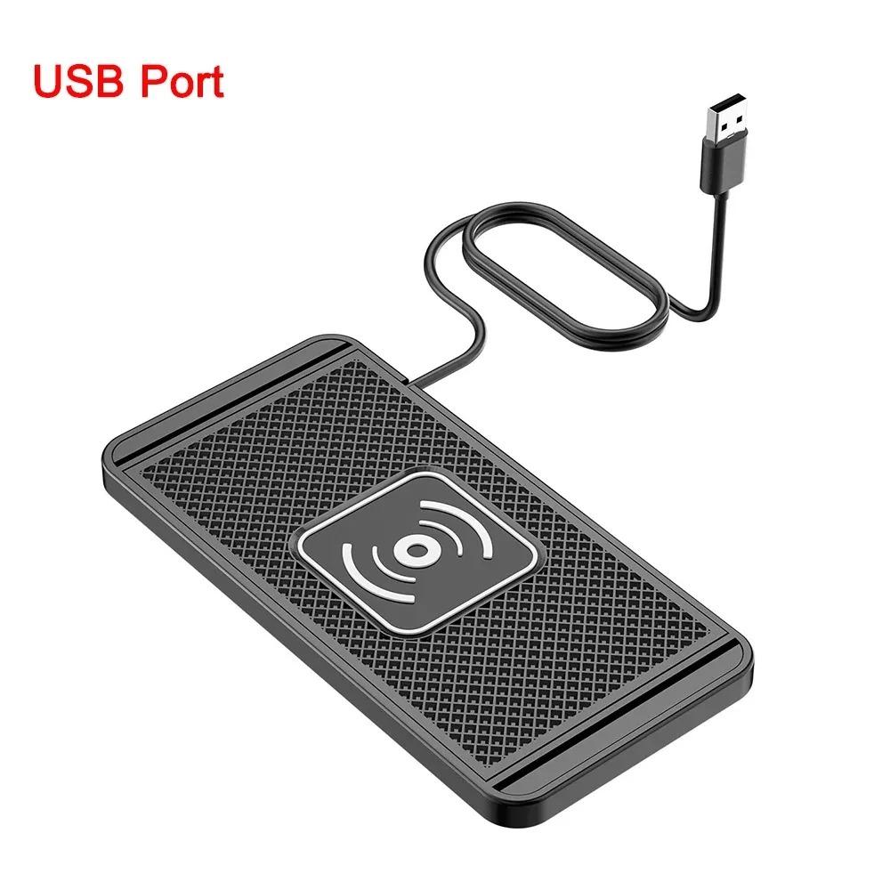 15W Wireless Car Charger Charging Pad Non Slip Qi Fast Charger Car Wireless Phone Charger for Android IPhone