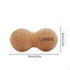 Cork Massage Ball Exercise Tool Lightweight Sleek Small Size Peanut Shape Muscle for Feet, Back,