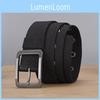 Durable Canvas Belt For Men With Electroplated Zinc Alloy Buckle And Casual Style For Office Use