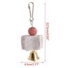 Parrots Chewing Toy Bird Beak Grinding Stone with Bells