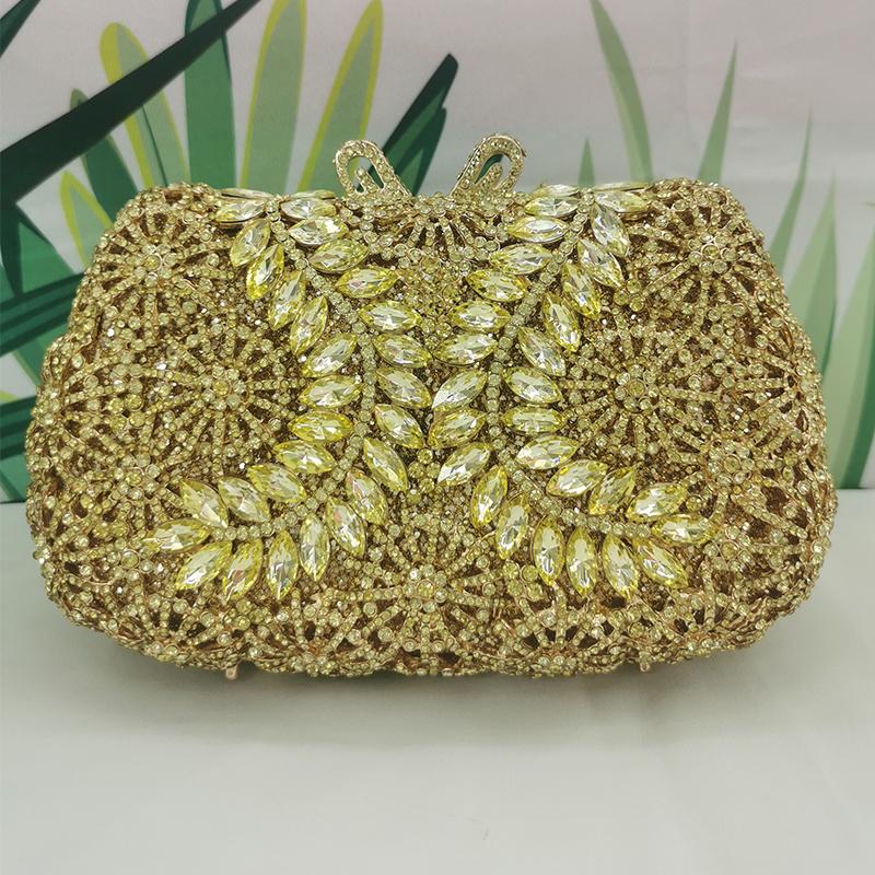 WHTUOHENG Bolso de Noche de Cristal Plateado Carteras de Diamantes Rhinestone Mujeres Carteras de Rhinestone Bolsos de Boda y Baile de Fin de Curso Bolso de Mano para Cena
