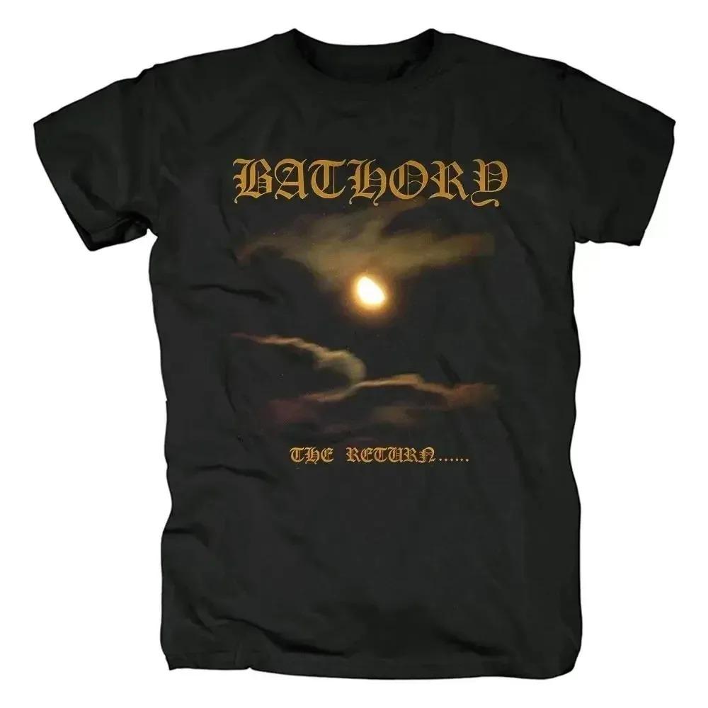 2026 Bathory Black Metal Venom T-shirt Hommes Femmes Décontracté Mode Hip Hop Streetwear Manches Courtes T-shirt Coton Tops d'Été Vêtements