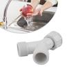 Adattatore Y Splitter Giunto Anti-Trabocco Tubo di Scarico Lavello