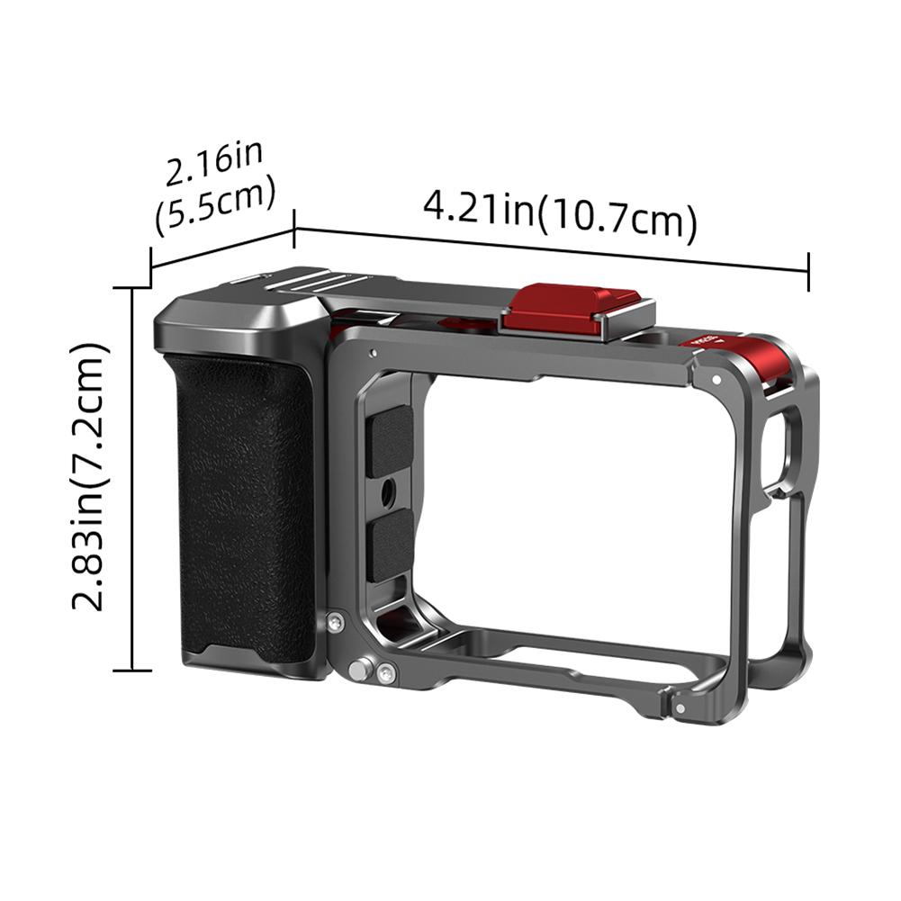 Für Insta360 Ace Pro/2 Metall Kamera Griffhalterung Sturzsichere Sportkamera Schutzhülle Abnehmbares Street Photo Vlog Zubehör