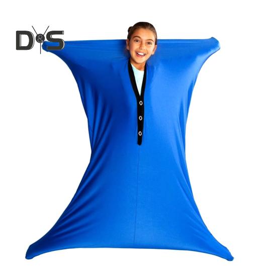 

Дитячий динамічний рух сенсорна шкарпетка для малюків хлопчиків дівчаток зняття тривоги стресу боді шкарпетка для дітей обгортання всього тіла шкарпетка заспокійливий терапевтичний ковдра S королівський синій колір