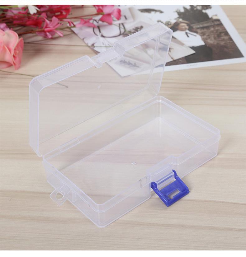 

Transparent Lockable Storage Box Small Object Storage Container Fishing Gear Accessories Box Cosmetic Crafts Jewelry Plastic