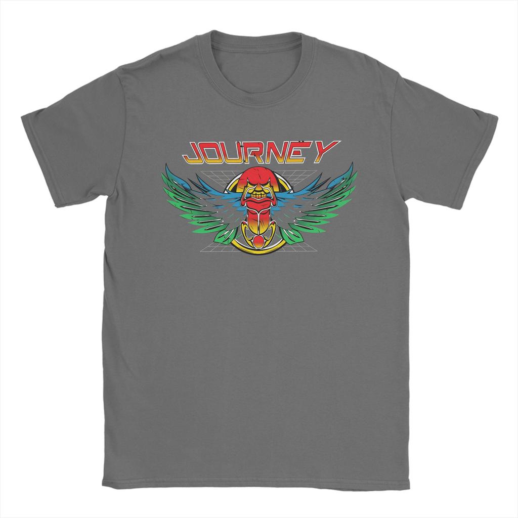 Journey Final Frontier Tour 2026 TShirt Summer Men 100 Cotton Crewneck Oversized Tees ShortSleeve Y2K Retro Tshirt