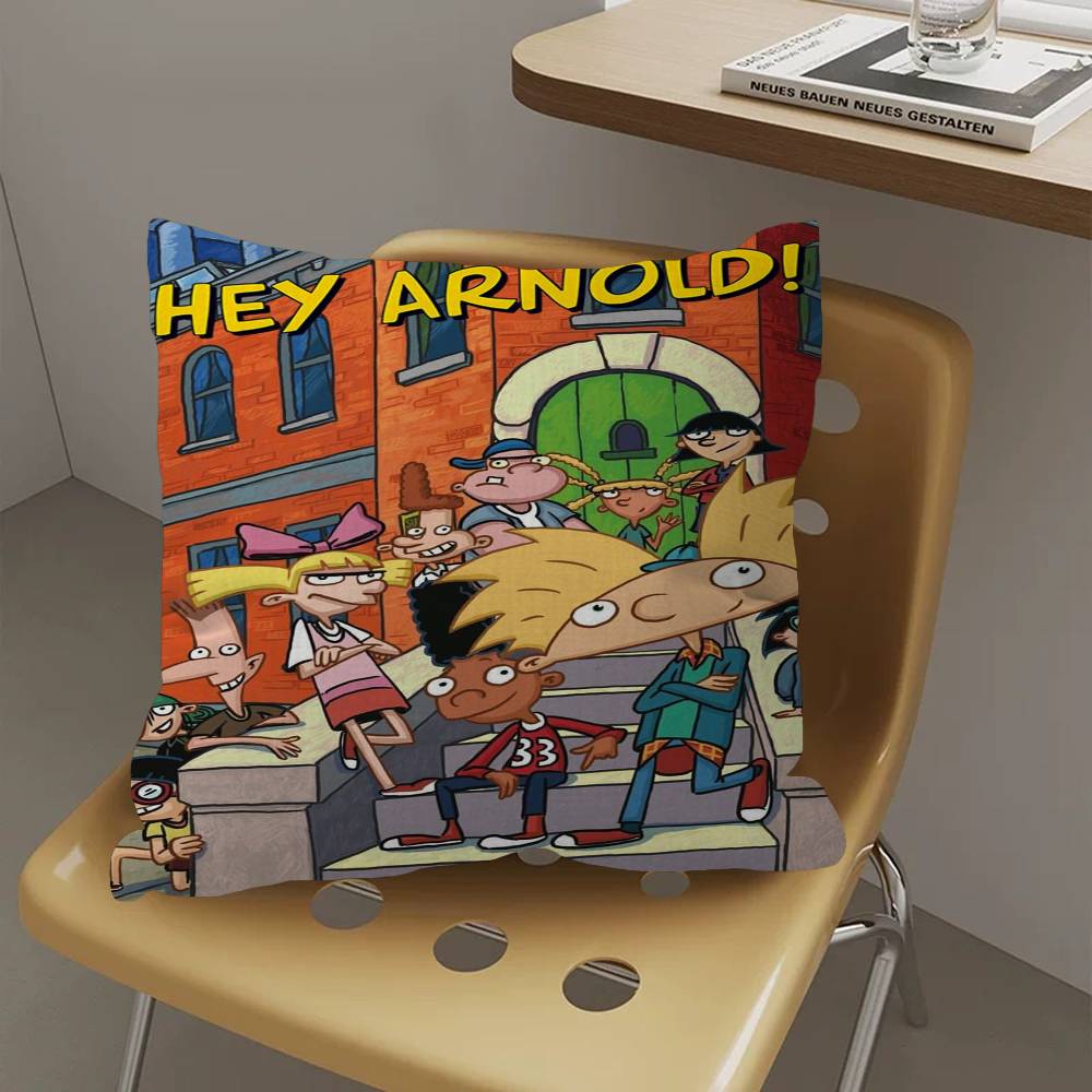Cartoon Hey A-Arnold Cool Cushion Cover Inches Farmhouse Decor Home Throw Pillow Covers for Couch Decorations