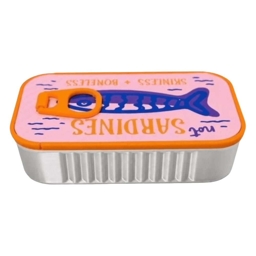 Scatola Portagioie in Stagno di Sardine Stampata in 3D Organizer Espositore per Gioielli Durevole Scatola Regalo