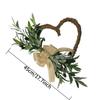 Heart-Shaped Olive Branch Wreath: Spring and Summer Door Decoration for Valentine's Day