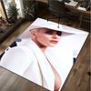 Tappeto Lady Gaga - Tappeto per la casa Tappeto decorativo per ufficio Per soggiorno Camera da letto Zerbino Tappeto da pavimento Tappeto per area sedia da computer