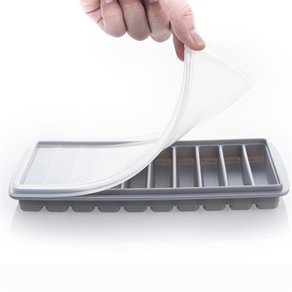 10 Cavities Ice Cube Tray With High Permeability Silica Gel Cover Ice Maker