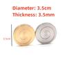 Desktop Coin Top Transfer Lucky Top Fun Pocket Toy Stainless Steel Top Portable Stress Relieving Toy for Adults and Children