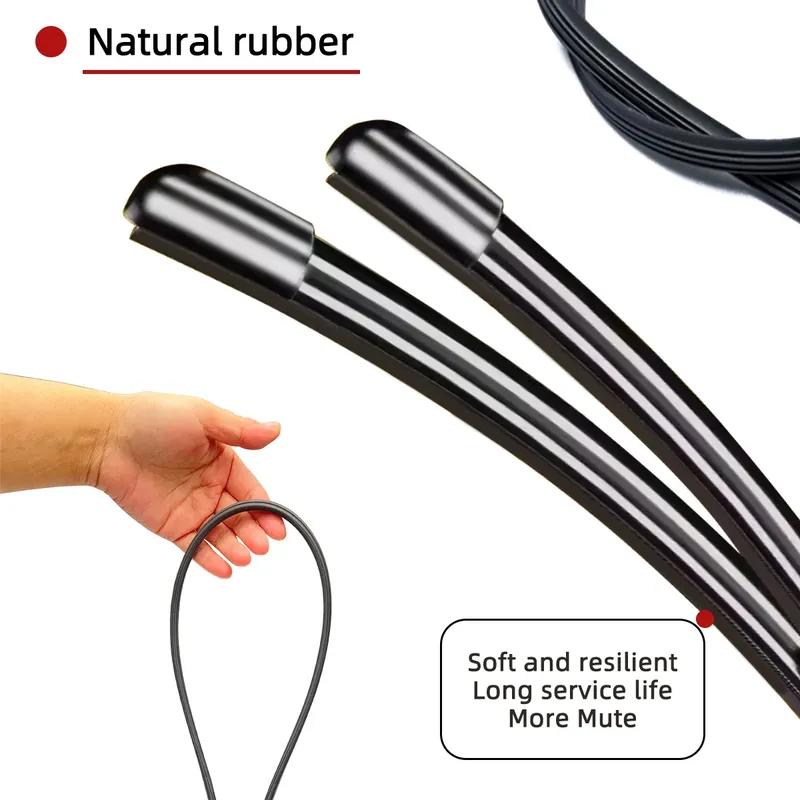 Car Windshield Wiper Blades Fit For Peugeot 208 Rear Wiper Blades Soft Rubber Auto Front Windscreen