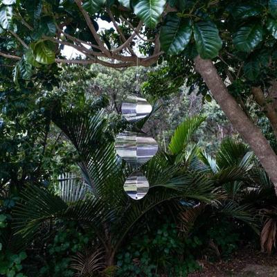 3D Stereo Living Room Hang Window Outdoor Metal Crafts Patio Garden Pendant Helix Wind Spinner Wind Spinner Bell Wind Chimes