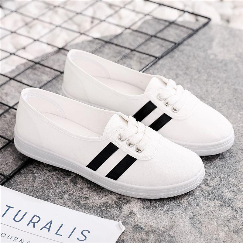 Холщовая обувь. Женская модная тканевая обувь. Удобные туфли с низким верхом — фото 11