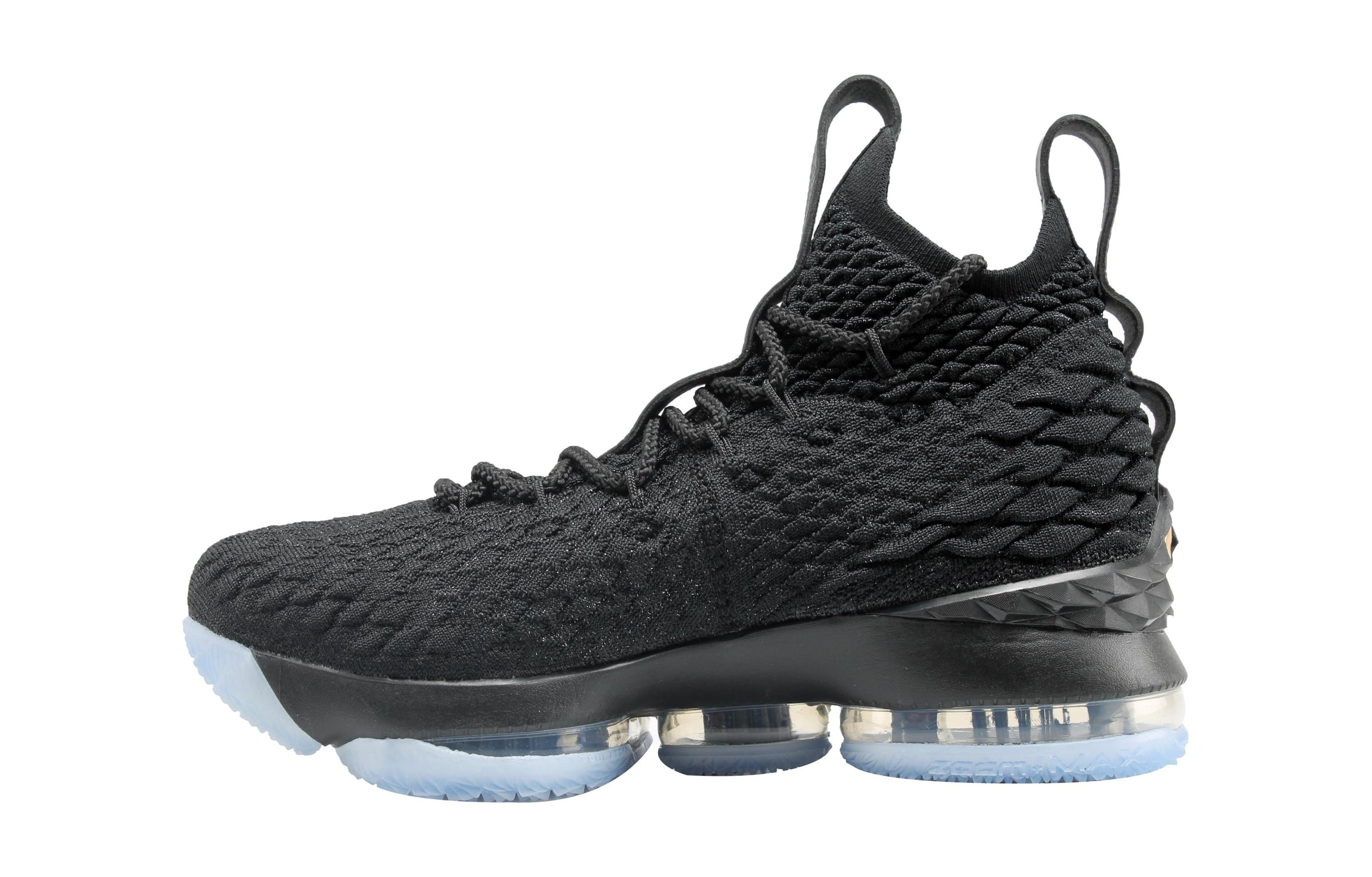 Nike LeBron 15 Black Metallic Gold GS 922811-006 36