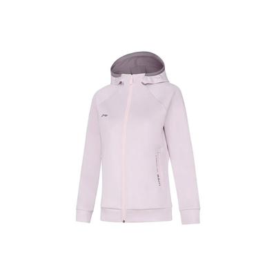Li Ning Color Block Kapuzen-Sport-Sweatshirt Damen Sweatshirts Light-Mist-Purple AWDT984-3