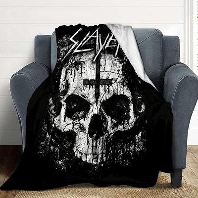 Slayer Lebka Flanelová deka Přehozová deka Měkká teplá Pohovka Postel Kempování domácí Dekorace Jedinečný vánoční dárek C9261936