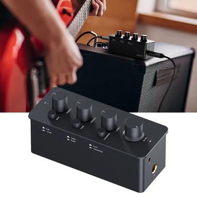 Portable 2 In 1 Headphone Amplifier Versatile Headphone Amp Aluminum Alloy Headphone Amplifier Boost Your Audios Quality