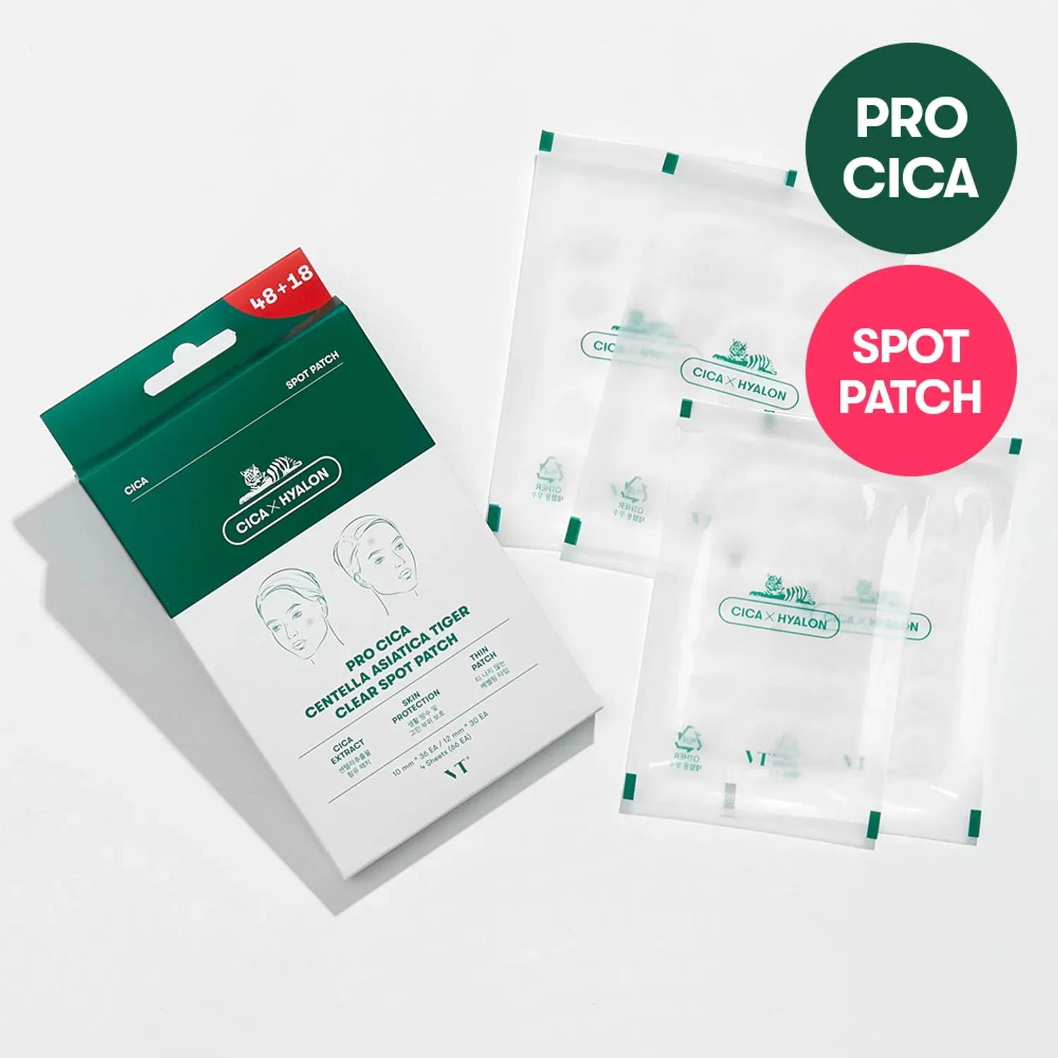 VT Pro Cica Centella Asiatica Tiger Clear Пластыри от прыщей 4 шт.