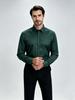 Men's Slim Fit Non-Iron Long Sleeve Shirt – Four-Way Stretch, No Pocket, Spring/Autumn Style