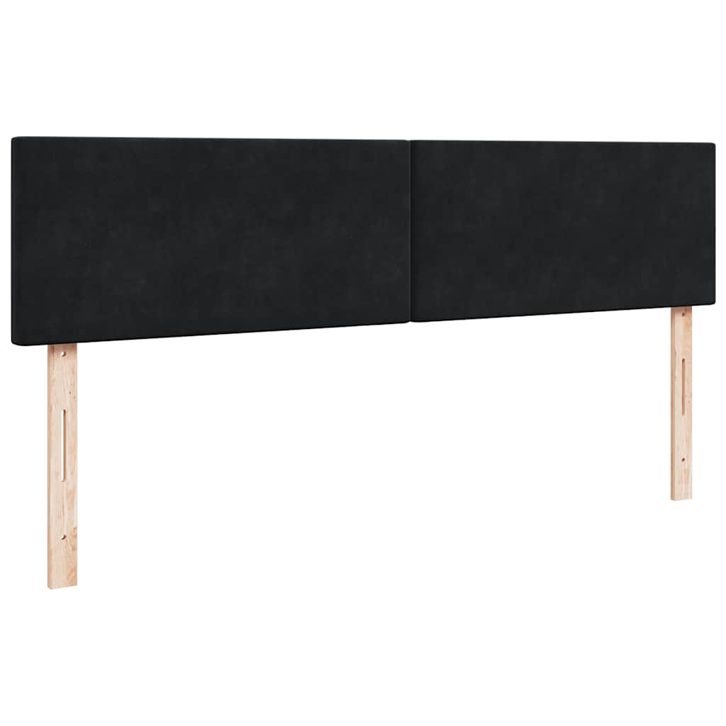 Ottoman Bed with Mattress Black 200x200 cm Velvet