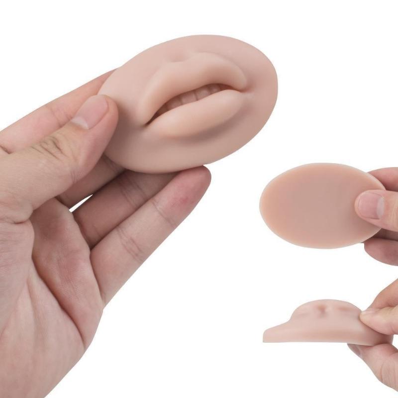 Tattoo Practice Skin 5D Lip Practice Silicone Skin Microblading Supplies For Permanent Makeup Lip Blush Training