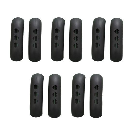 10Pcs Pot Earmuff Insulated Pan Handle Cover Thermal Insulation Protection Anti-Scalding Pot Handle Sleeve Non-Slip Grip Heart-Shaped Hollow Kitchen