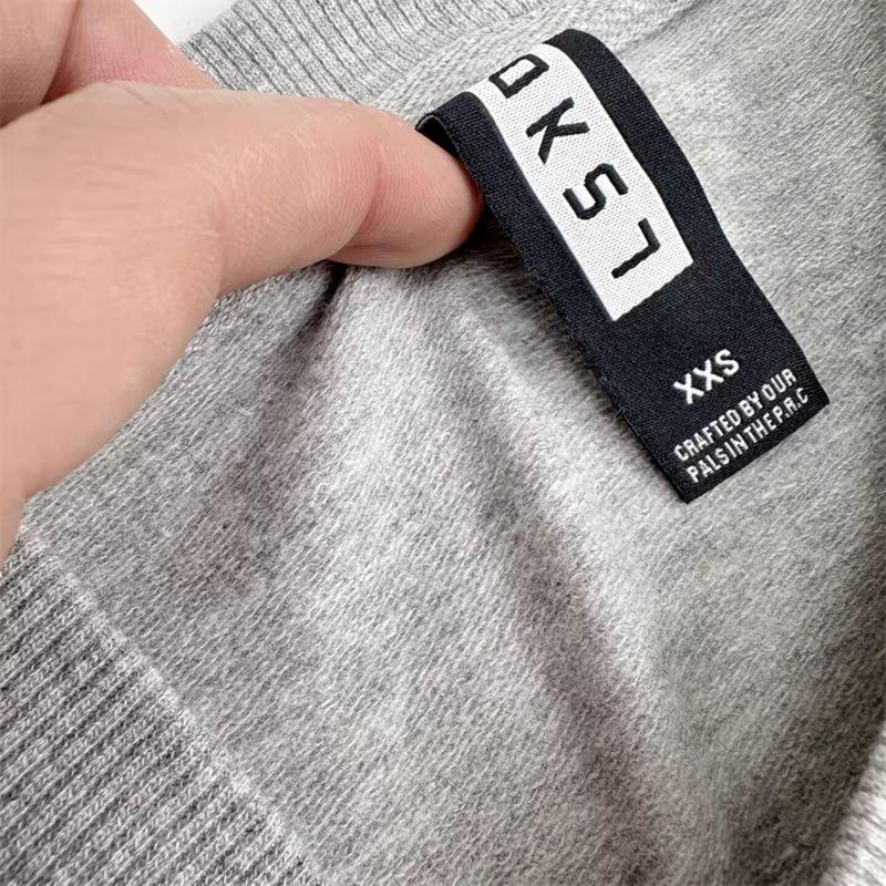 Spring and Autumn Style $70 Usd European and American Lskd Sports Crew Neck Long-Sleeve Men's Running Loose-Fit Plus-Size Fitness Elastic Sweatshirt