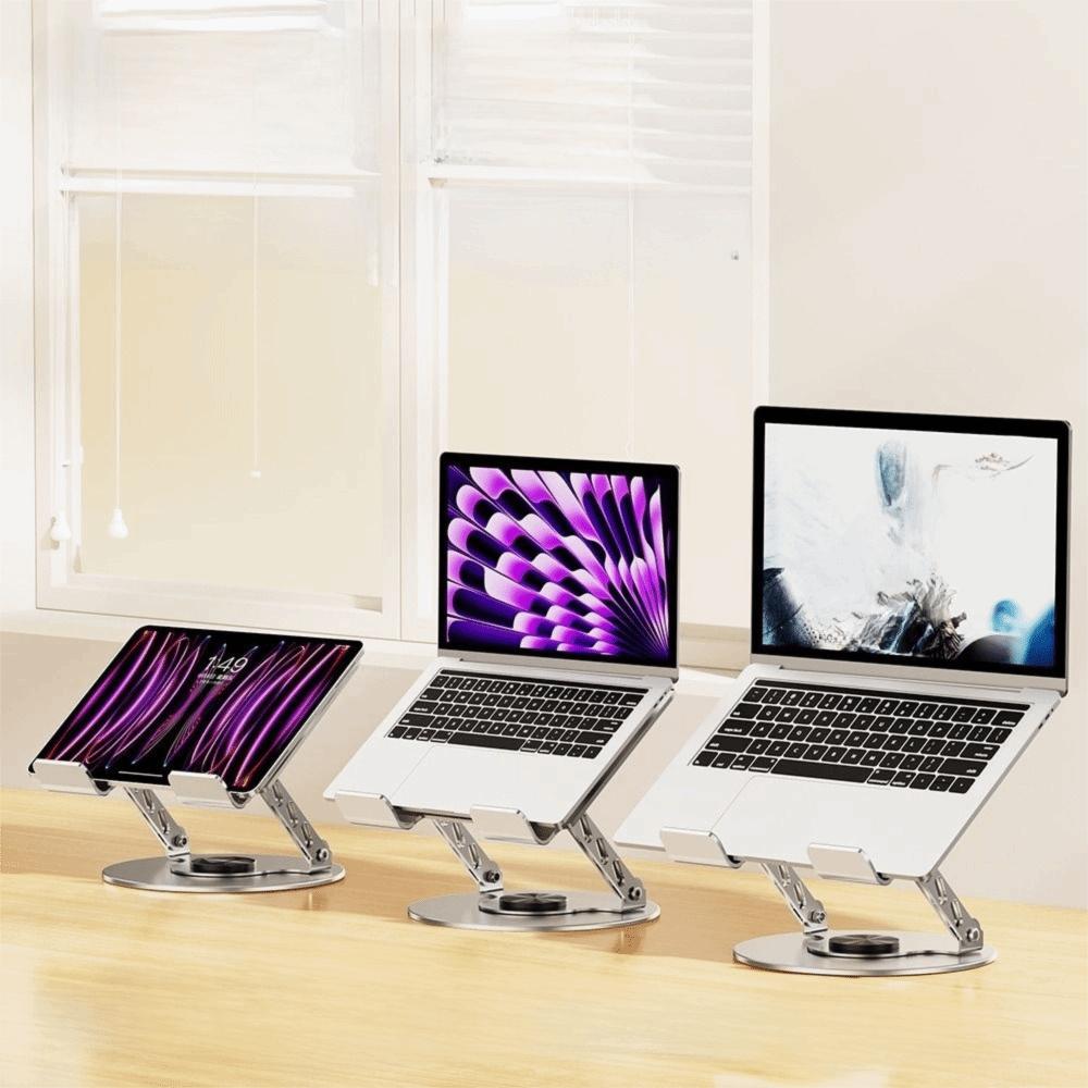 Adjustable Height Foldable Laptop Holder Ventilated Base Notebook Stand PC