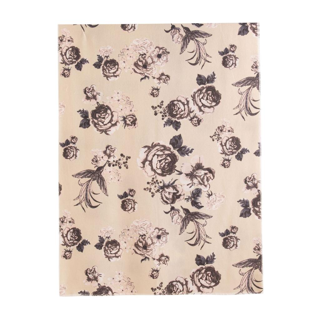 Scarf Autumn and Winter Rose Print Imitation Cashmere Tassel Shawl European and American New Women's Warm Scarf