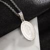 Exquisite Zircon Catholic Virgin Mary of Guadalupe Medal Necklace Women's Fashion Good Luck Amulet Jewelry