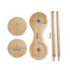 Double Wooden Yarn Skein Holder For Crocheting, Yarn Holder For Knitting Yarn Spindle Dispenser Crocheting Tool -JA