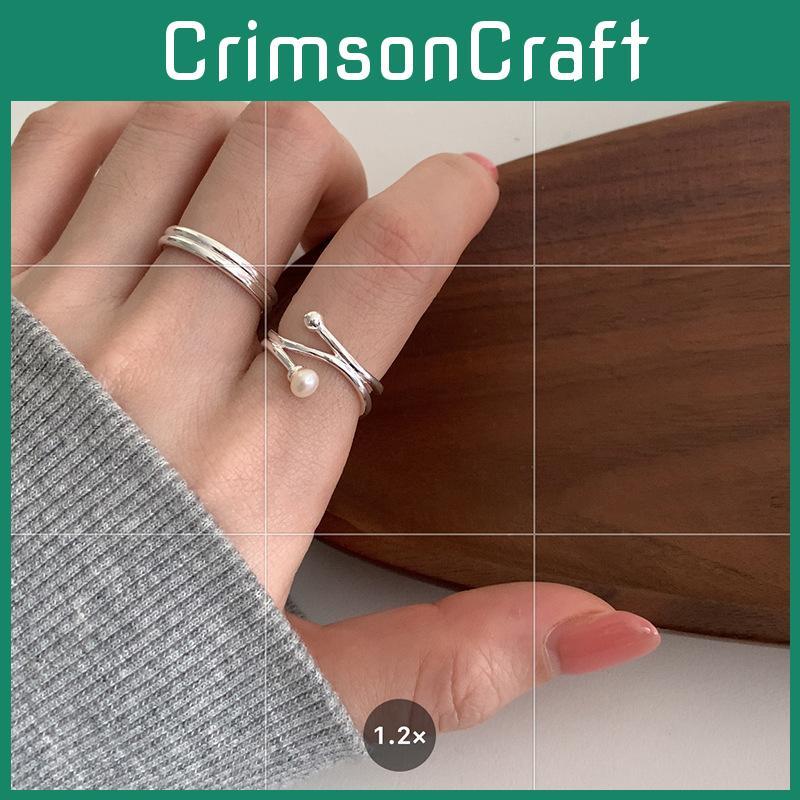 Contemporary Ring Copper For Women Unique Geometric Design Adjustable Accessory Fashion