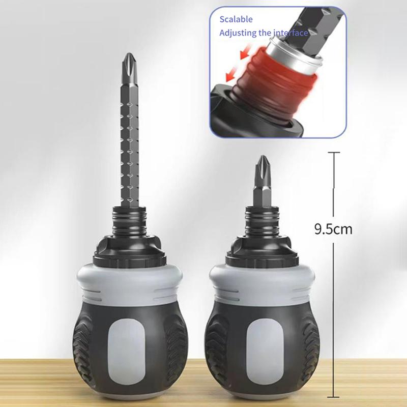 1Set 26 In 1 Ratchet Screwdriver Set Magnetic Dual-Purpose Batch Head Telescopic Labor-Saving Screwdriver Hand Tool