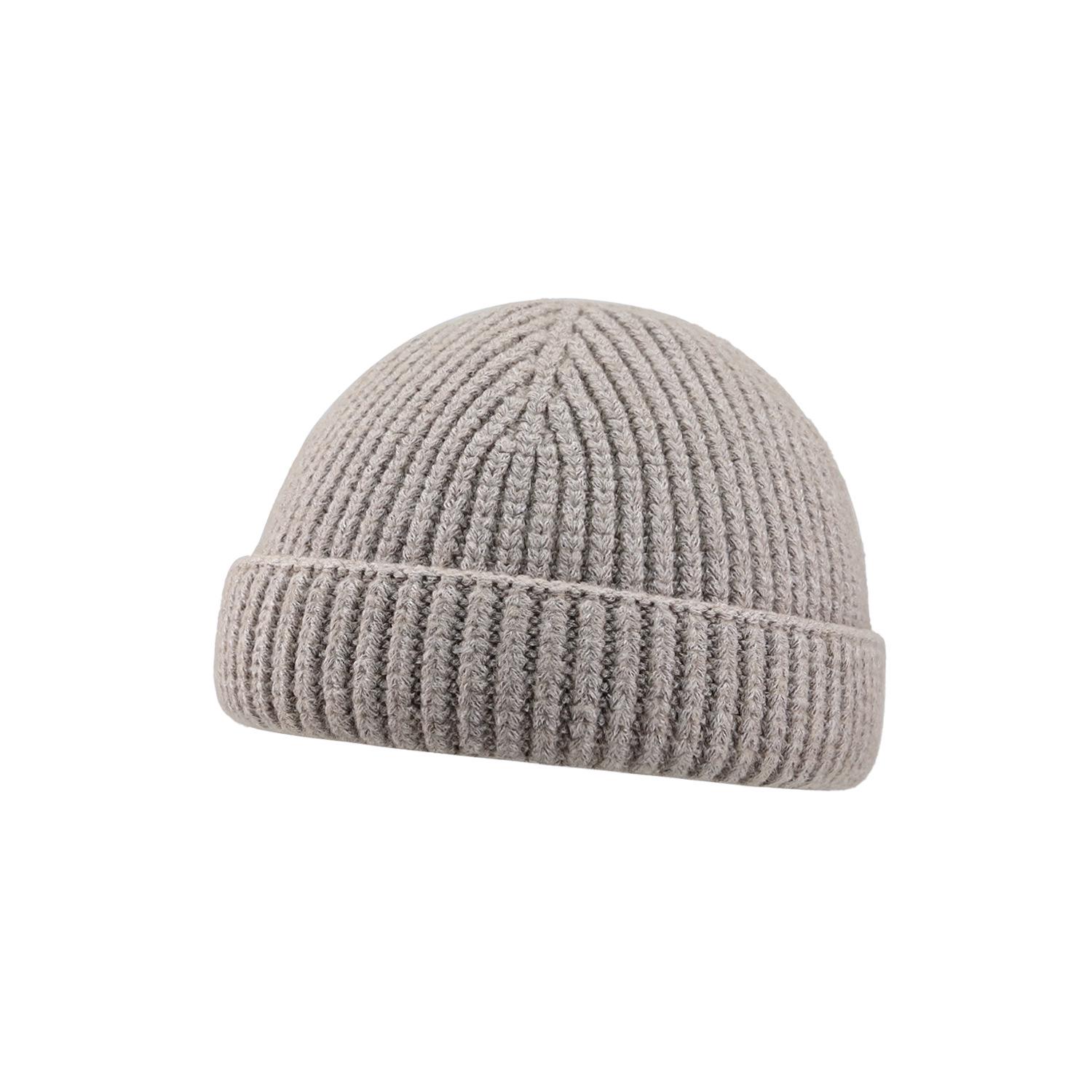 

Мужская шерстяная вязаная шапка-бини в японском стиле, теплая, ветрозащитная, для осени и зимы Elastic хаки