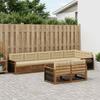 Outdoor Sofa Set with Cushions 8 pcs Natural and Beige