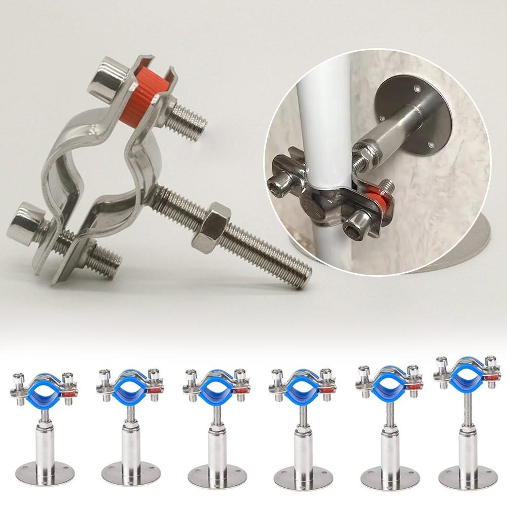 50-95mm Uchwyt do rury Zacisk 304 Stal nierdzewna Regulowany wspornik prętowy Klips z płytą bazową Zawieszenie Teleskopowy uchwyt do rury