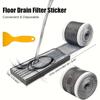 1/3/6/10/20Roll 5M Shower Drain Receiver Disposable Filter Sticker Bath Stopper Mat Floor Sink Filter Bathroom Accessories
